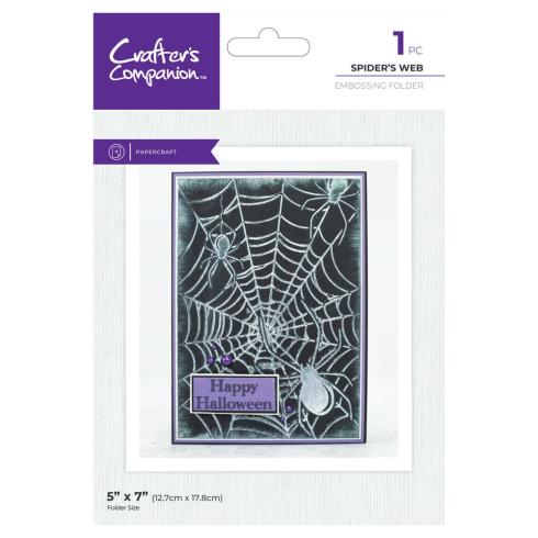 Crafters Companion - Prägefolder "Spiders Web" 3D Embossingfolder