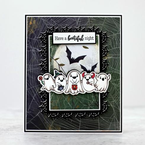 Crafters Companion - Stempelset & Stanzschablone "Ghosts" Stamp & Dies