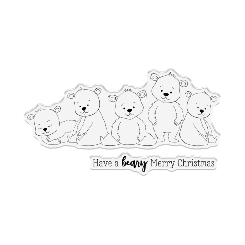 Crafters Companion - Stempelset & Stanzschablone "Polar Bears" Stamp & Dies