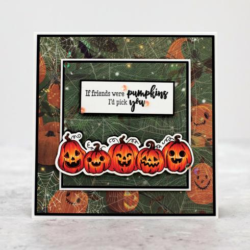 Crafters Companion - Stempelset & Stanzschablone "Pumpkins" Stamp & Dies