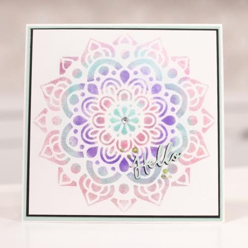 Crafters Companion - Schablone 5x5 Inch "Magnificent Mandalas" Stencil