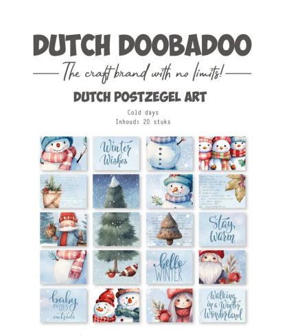 Dutch Doobadoo - Stanzteile "Cold Days" Die Cut Sheet 29,7x21 cm