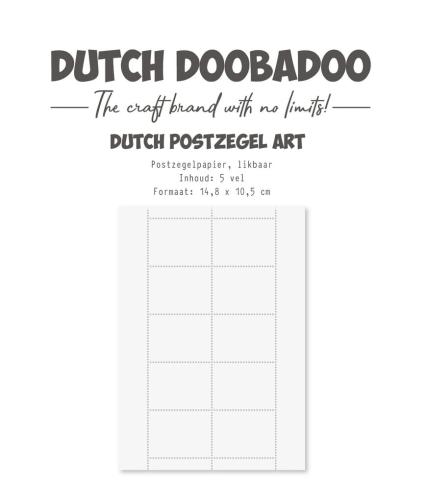 Dutch Doobadoo - Briefmarkenpapier "Lickable Paper" 14,8x10,5cm - 5 Bogen