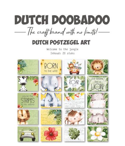 Dutch Doobadoo - Stanzteile "Welcome to the Jungle" Die Cut Sheet 29,7x21 cm