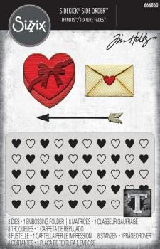 Sizzix - Stanzschablone & Prägefolder "Love Notes" Thinlits Craft Dies & Embossingfolder by #designer