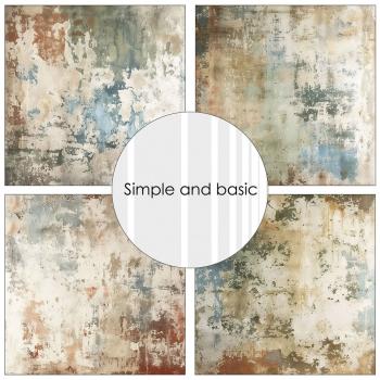 Simple and Basic - Designpapier "Peeled and Speckled" Paper Pack 12x12 Inch - 8 Bogen 