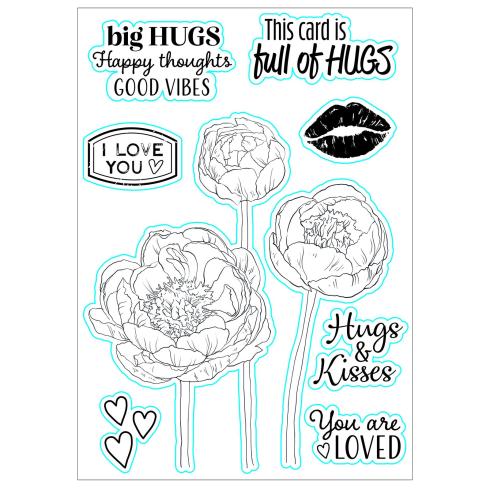 Nellie Snellen - Stempelset "Full Of Hugs" Clear Stamps 