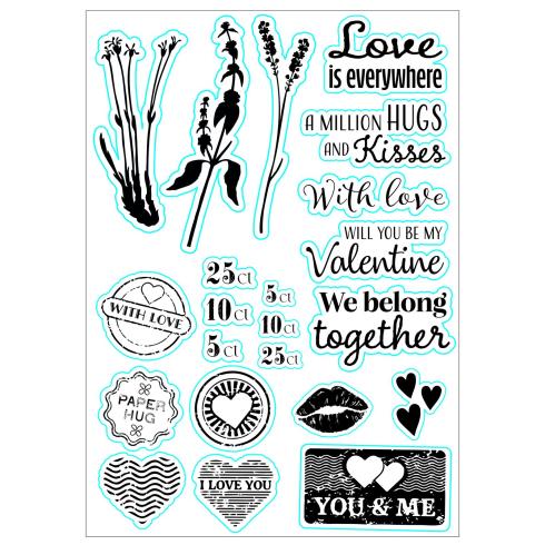 Nellie Snellen - Stempelset "Love Is Everywhere" Clear Stamps 