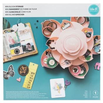 We R Makers - Sortierboxen "Pink" Embellishment storage mini bloom 19x19x10,2cm