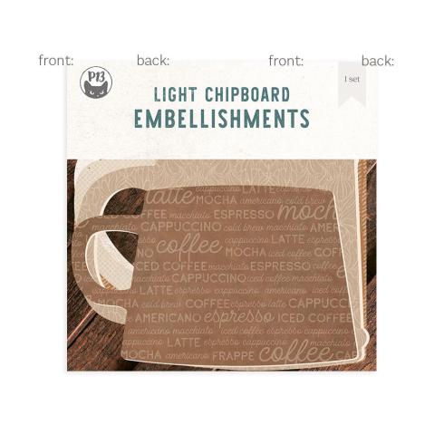 Piatek P13 - Light Chipboard Album Base w/Papers 6x8 Inch "Cups"