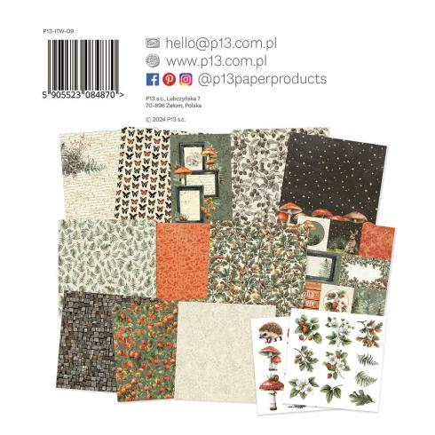 Piatek P13 - Designpapier "Into the Woods" Paper Pack 6x6 Inch - 24 Bogen