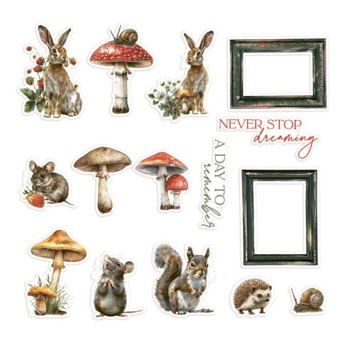 Piatek P13 - Stanzteile "Into the Woods" Die Cuts Ephemera