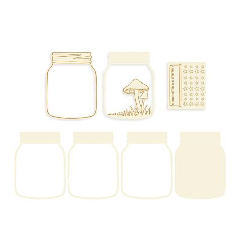 Piatek P13 - Stanzteile "Shaker base Jar" Chipboard Embellishments 