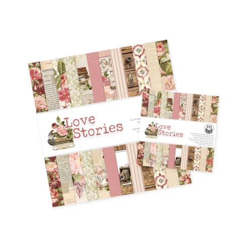 Piatek P13 - Designpapier "Love Stories" Paper Pack 12x12 Inch - 12 Bogen