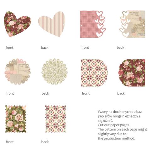 Piatek P13 - Light Chipboard Album Base w/Papers 6x6 Inch "Love Stories"