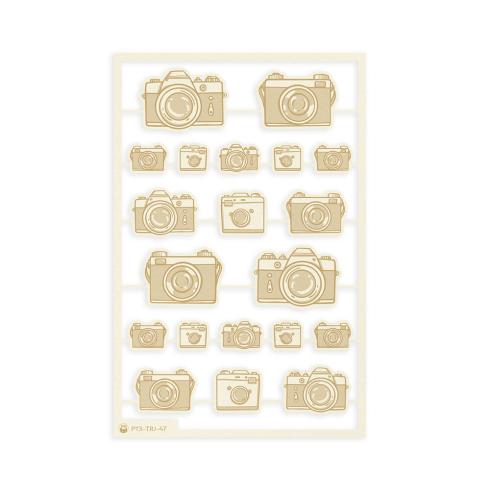 Piatek P13 - Stanzteile "Travel Journal" Chipboard Embellishments 04