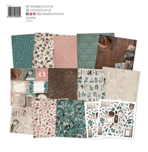 Piatek P13 - Designpapier "Naturalist" Paper Pack 12x12 Inch - 12 Bogen