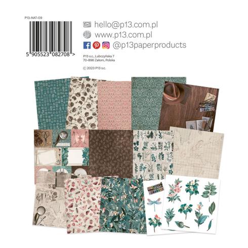 Piatek P13 - Designpapier "Naturalist" Paper Pack 6x6 Inch - 24 Bogen