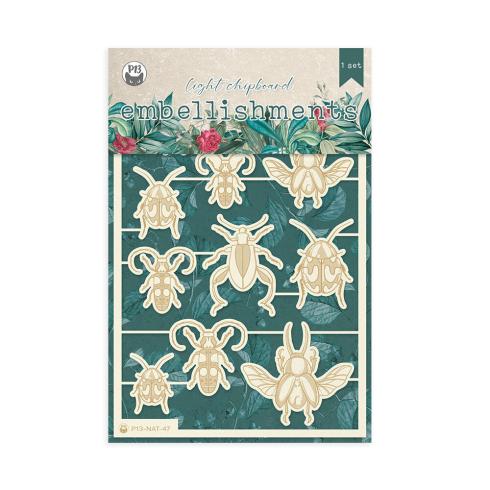 Piatek P13 - Stanzteile "Naturalist" Chipboard Embellishments 04