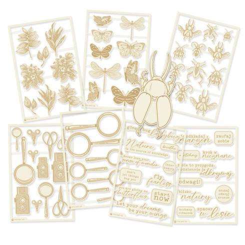 Piatek P13 - Stanzteile "Shaker Base Bug" Chipboard Embellishments 