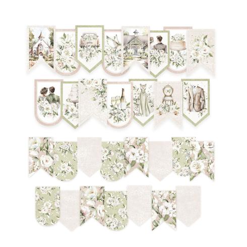 Piatek P13 - Stanzteile "Love and Lace" Die Cuts Ephemera Garland