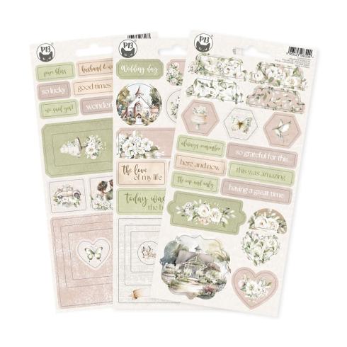 Piatek P13 - Aufkleber "Love and Lace" Chipboard Sticker 01