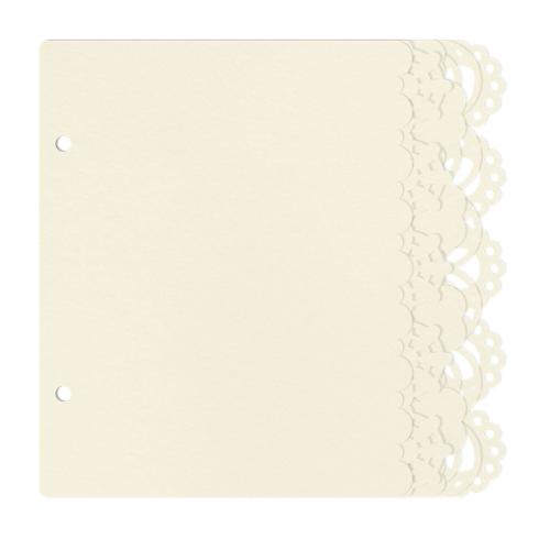 Piatek P13 - Light Chipboard Album Base 6x6 Inch "Love and Lace"