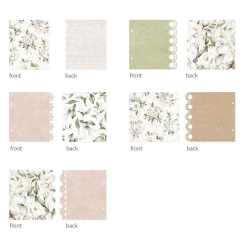 Piatek P13 - Light Chipboard Album Base w/Papers 6x6 Inch "Love and Lace"