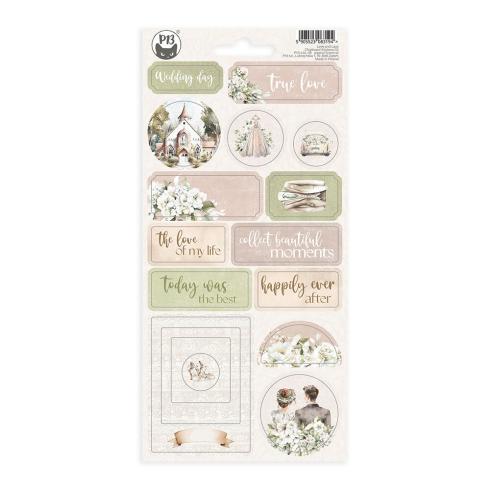 Piatek P13 - Aufkleber "Love and Lace" Chipboard Sticker 02