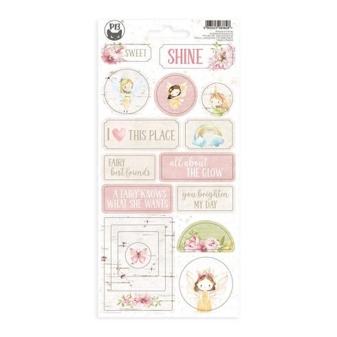 Piatek P13 - Aufkleber "Believe in Fairies" Chipboard Sticker 02