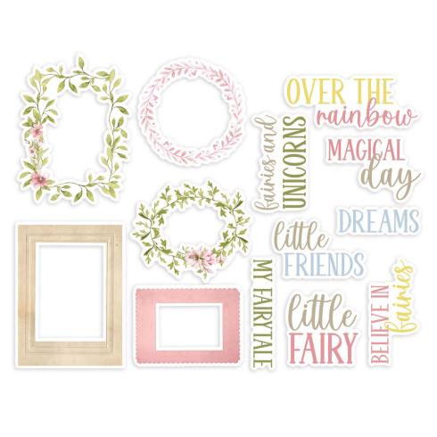 Piatek P13 - Stanzteile "Believe in Fairies" Die Cuts Ephemera Frames and Words