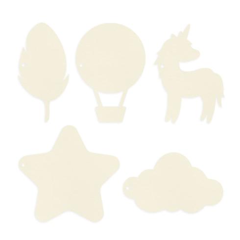 Piatek P13 - Light Chipboard Album Base 6x6 Inch "Believe in Fairies"