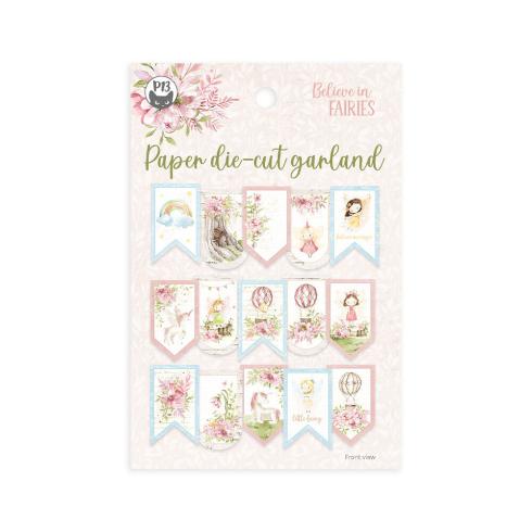 Piatek P13 - Stanzteile "Believe in Fairies" Die Cuts Ephemera Garland