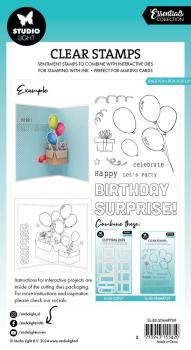 Studio Light - Stempelset "Balloon Box Pop-Up" Clear Stamps