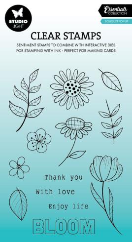 Studio Light - Stempelset "Bouquet Pop-Up" Clear Stamps