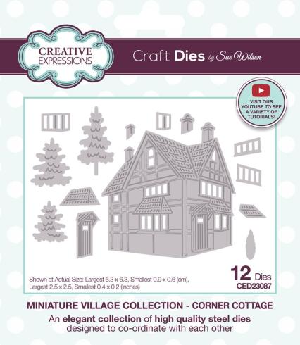 Creative Expressions - Stanzschablone "Miniature Village Corner Cottage" Craft Dies Design by Sue Wilson