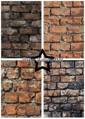 Paper Favourites - Designpapier "Brick Wall" Paper Pack A5 - 24 Bogen