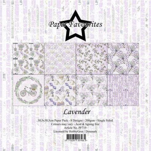 Paper Favourites - Designpapier "Lavender" Paper Pack 12x12 Inch 8 Bogen