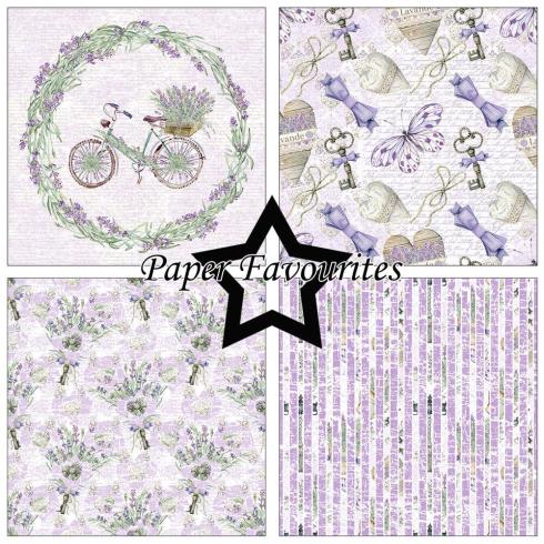 Paper Favourites - Designpapier "Lavender" Paper Pack 12x12 Inch 8 Bogen