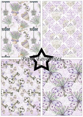 Paper Favourites - Designpapier "Lavender" Paper Pack A5 - 24 Bogen