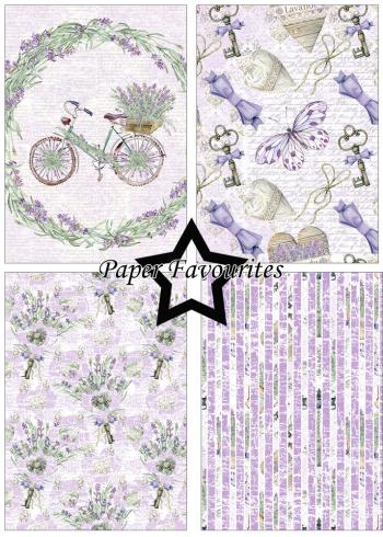 Paper Favourites - Designpapier "Lavender" Paper Pack A5 - 24 Bogen