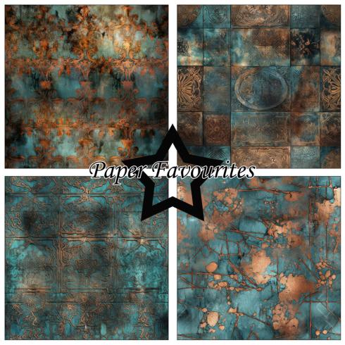 Paper Favourites - Designpapier "Patina" Paper Pack 12x12 Inch 8 Bogen