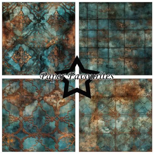 Paper Favourites - Designpapier "Patina" Paper Pack 6x6 Inch - 24 Bogen