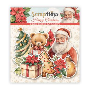 ScrapBoys - Stanzteile "Happy Christmas" Die Cuts