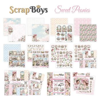 ScrapBoys - Stanzteile "Sweet Peonies" Die Cuts