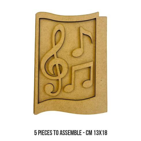 Stamperia - Holzteile "Music Notes" MDF Crafty Shapes Blanks