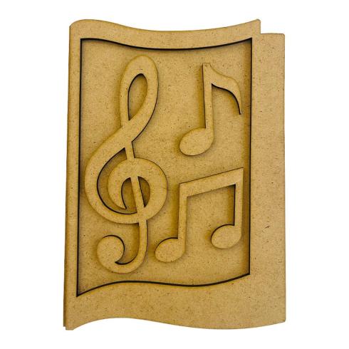 Stamperia - Holzteile "Music Notes" MDF Crafty Shapes Blanks