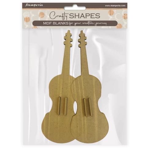 Stamperia - Holzteile "Music Violin" MDF Crafty Shapes Blanks