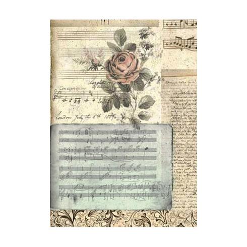 Stamperia - Decopatch Papier "Backgrounds" Decoupage A6 - 8 Bogen  