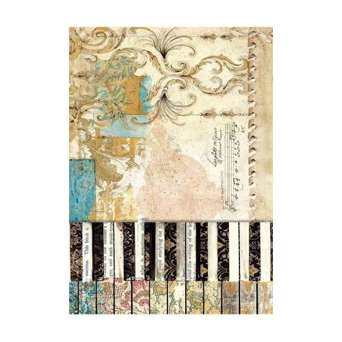 Stamperia - Decopatch Papier "Backgrounds" Decoupage A6 - 8 Bogen  